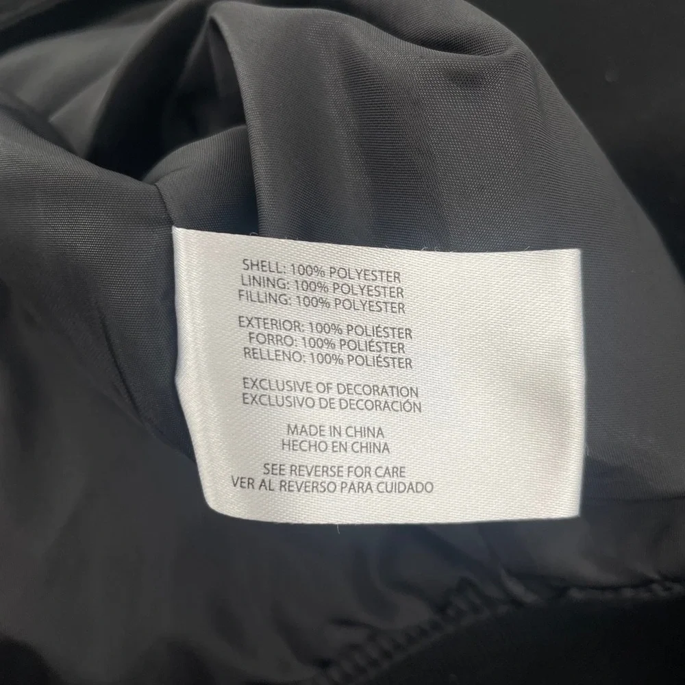 Banana Republic Bomber Jacket Mens Large Black Zip Up Ribbed Trim Lightweight